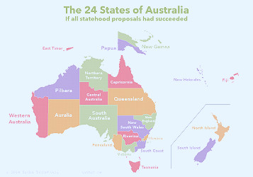 24 States of Australia : r/Maps